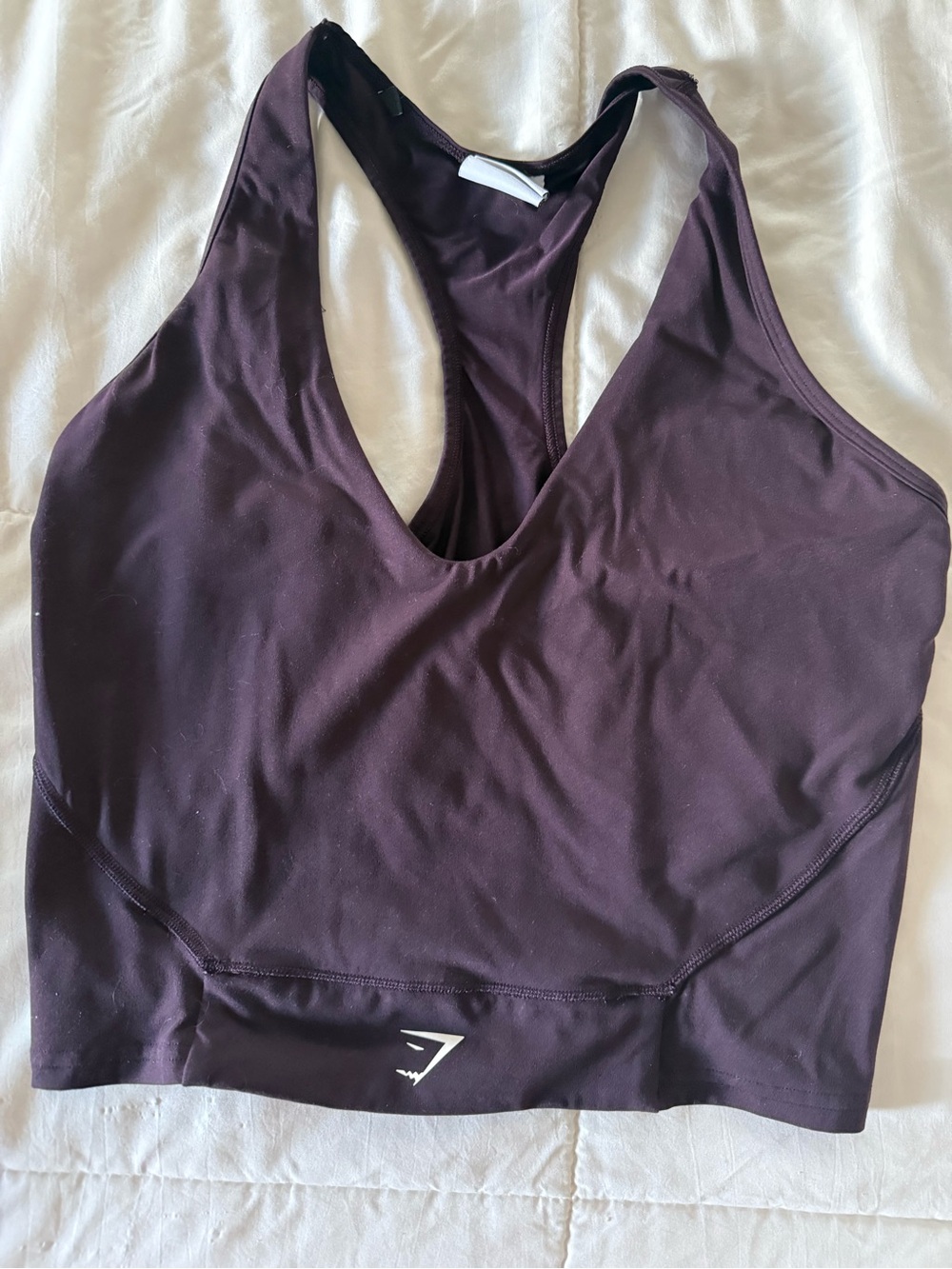 Gymshark Plum Racerback Longline Sports Bra